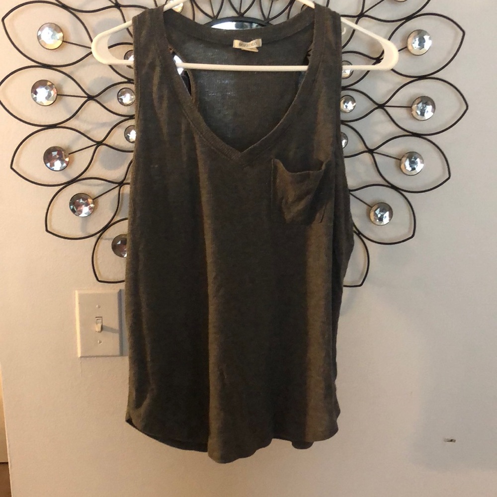 BOZZOLO sleeveless shirt Gray Size M